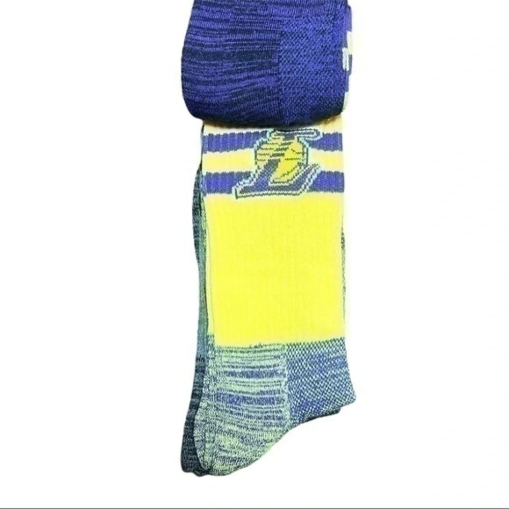 3 Pair LA Lakers Men’s Crew Socks - NWT